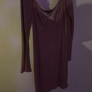 Pink dress with lace